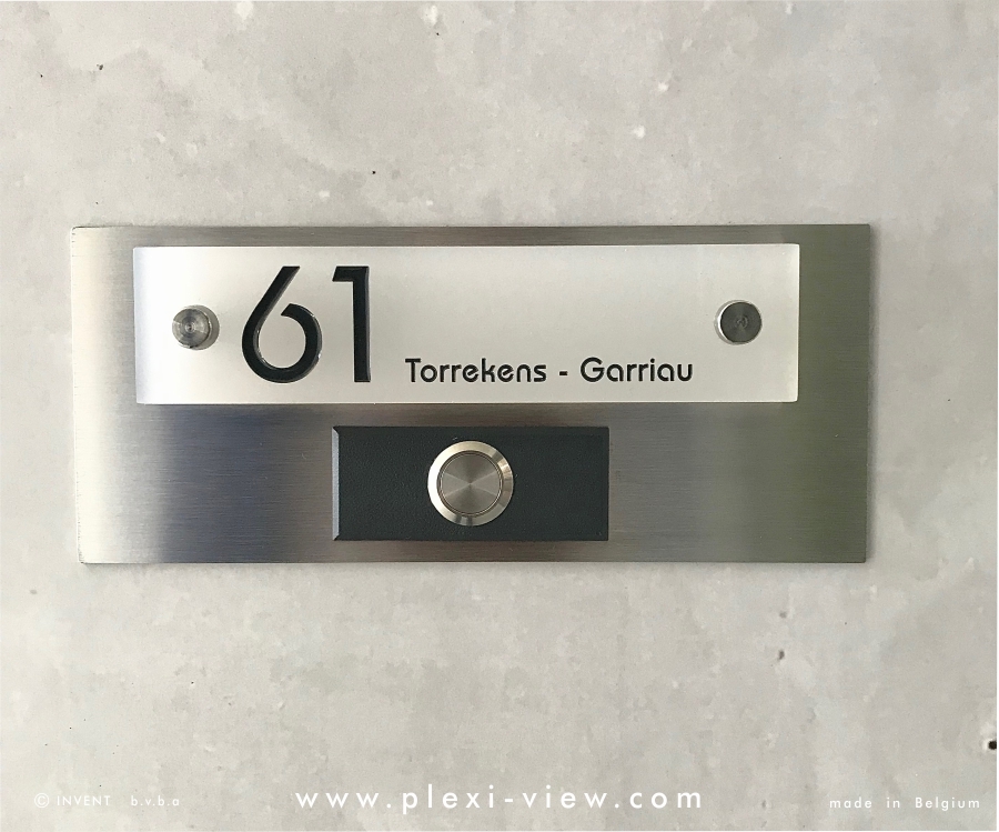 NAAMPLAATJE deurbel design DR NAAMPLAATJE deurbel design DR