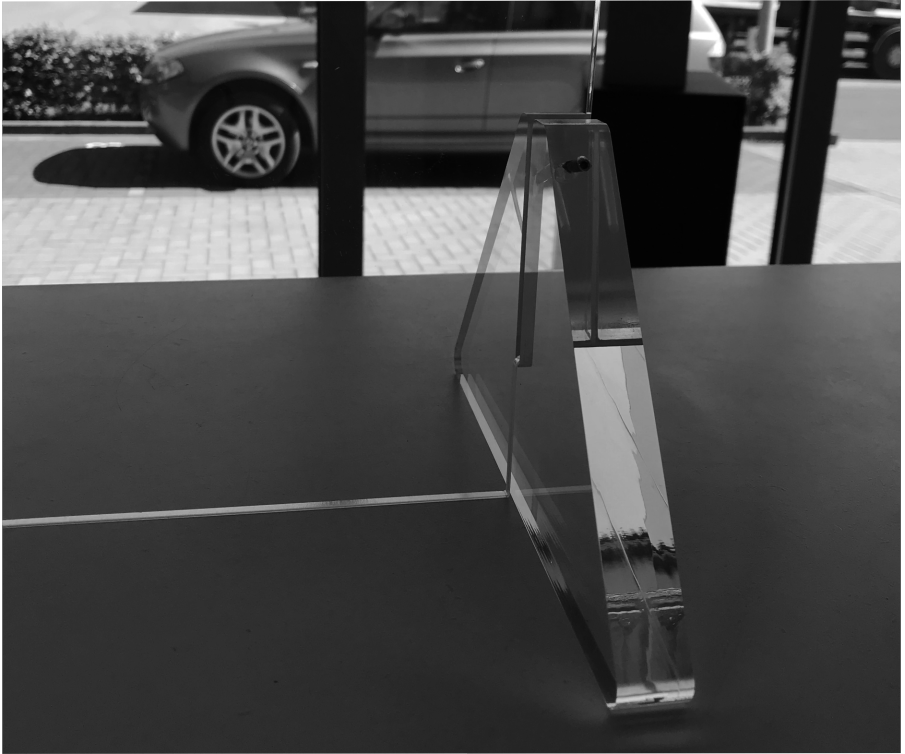 Bescherm panelen in plexi-glas