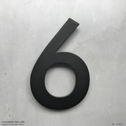 Numero civico 2D 25cm – Fresato artigianalmente