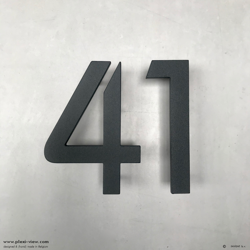 Numero civico 2D 15cm – Fresato artigianalmente