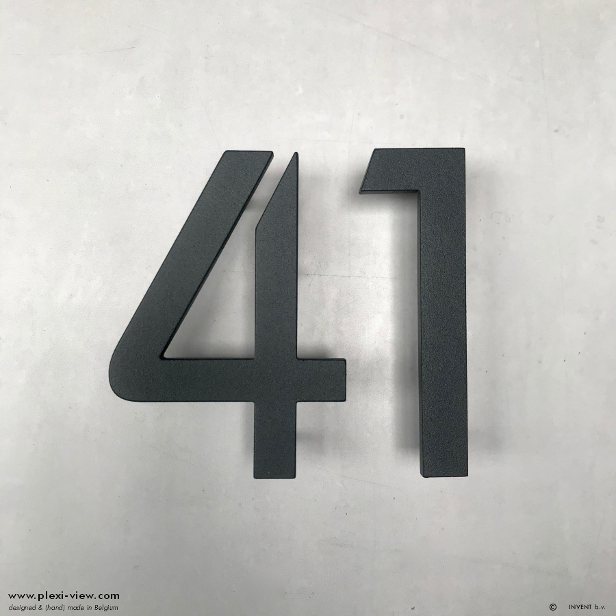 House Number 2D 15cm Artisan Milled