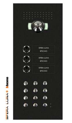 SFERA LUNA+3  Frontale per pulsantiera videocitofonica di Bticino con tastiera numerica 