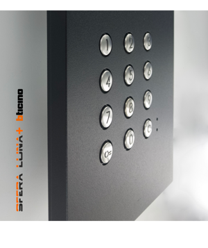 SFERA LUNA+1 Frontale per pulsantiera videocitofonica di Bticino con tastiera numerica (350030)