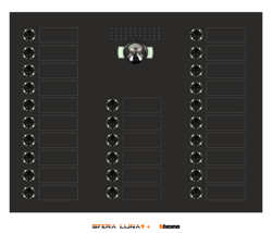 SFERA LUNA+ 17-> 26 Call Buttons for Audio/Video door entry system Bticino