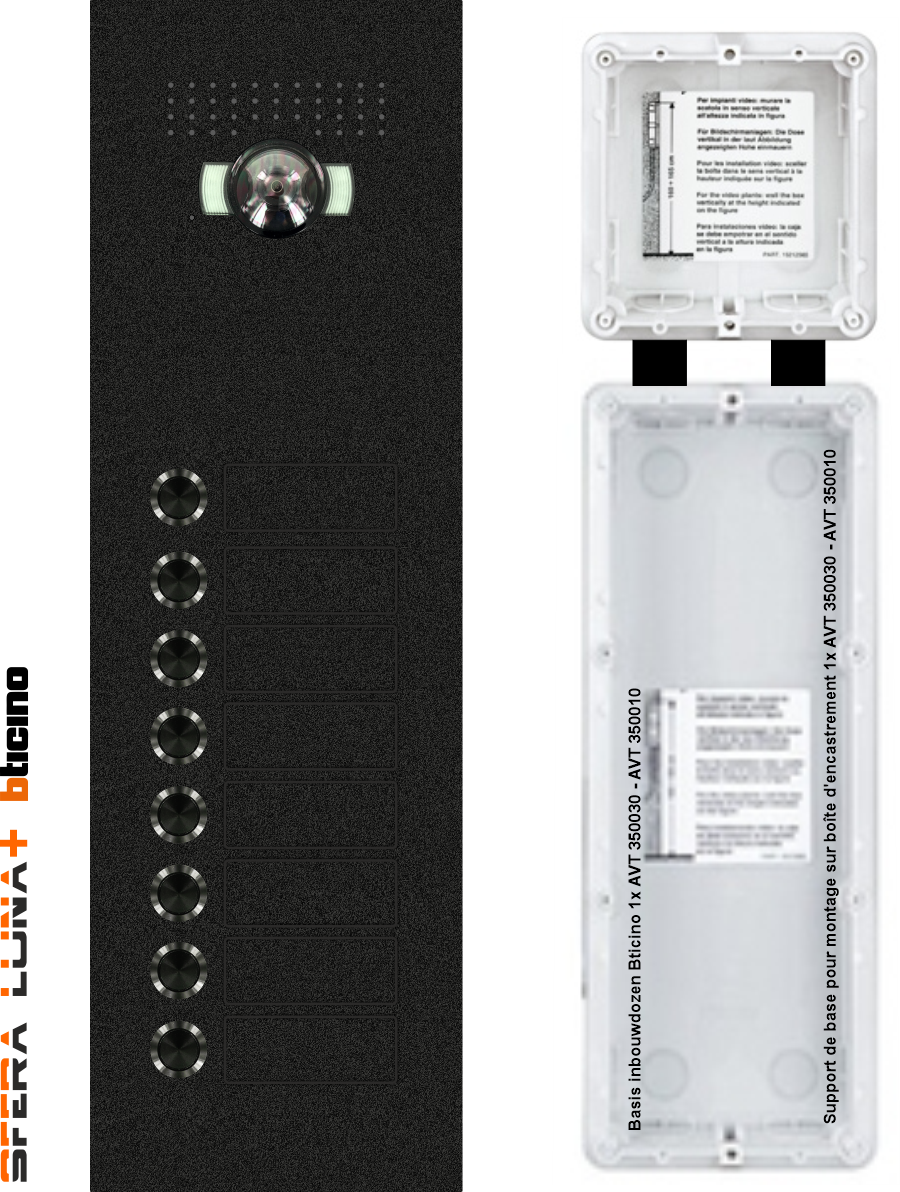 SFERA LUNA+8 Push-button Video Intercom System – High-End Bticino