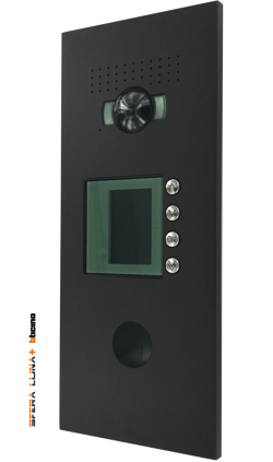 SFERA LUNA+ Frontale per pulsantiera videocitofonica di Bticino con display grafico & lettore di badge RFID
