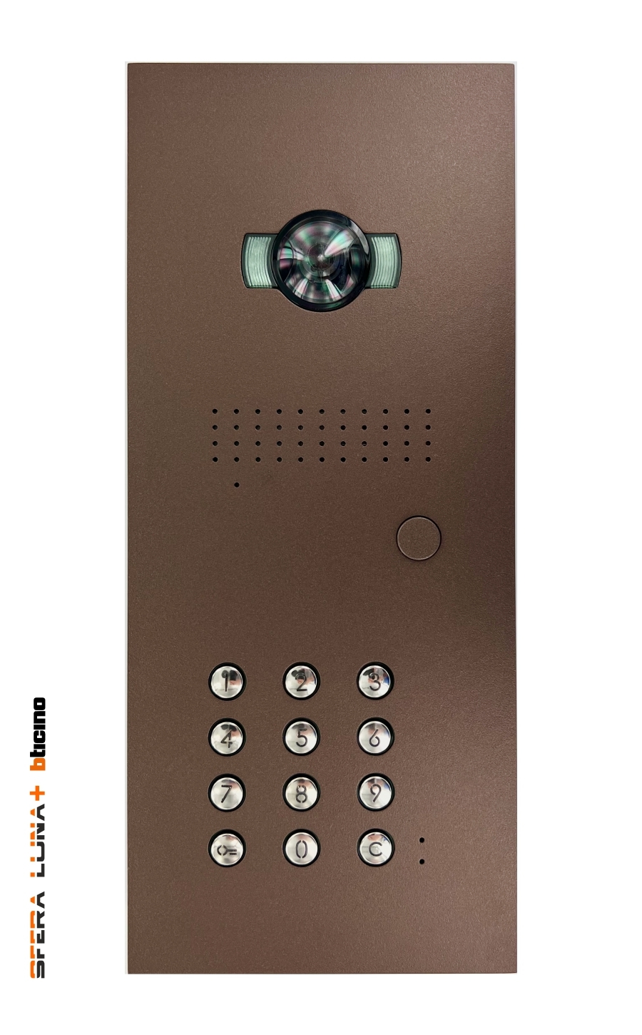 SFERA LUNA+ Frontale per pulsantiera videocitofonica di Bticino con camera, modulo fonico e tastiera numerica