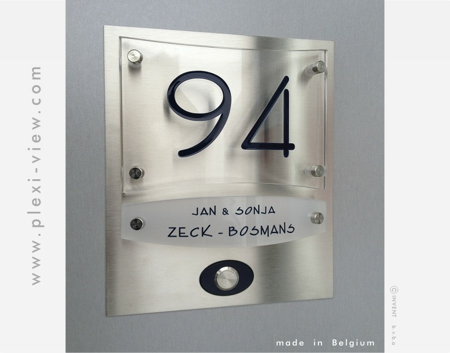 Huisnummer deurbel design met naam dcc Huisnummer deurbel design met naam dcc