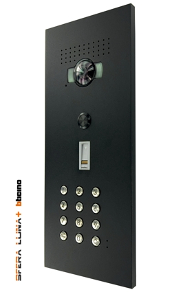 SFERA LUNA+ Frontale per pulsantiera videocitofonica di Bticino con tastiera numerica e numero civico inciso (350030)