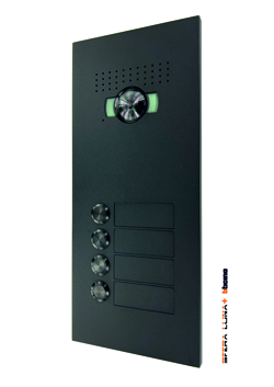 SFERA LUNA+4 Push-button door station for video intercom systems by Bticino