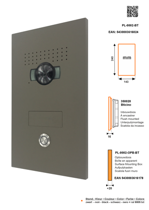 SFERA LUNA1 Push-Button Video Intercom System – High-End Bticino