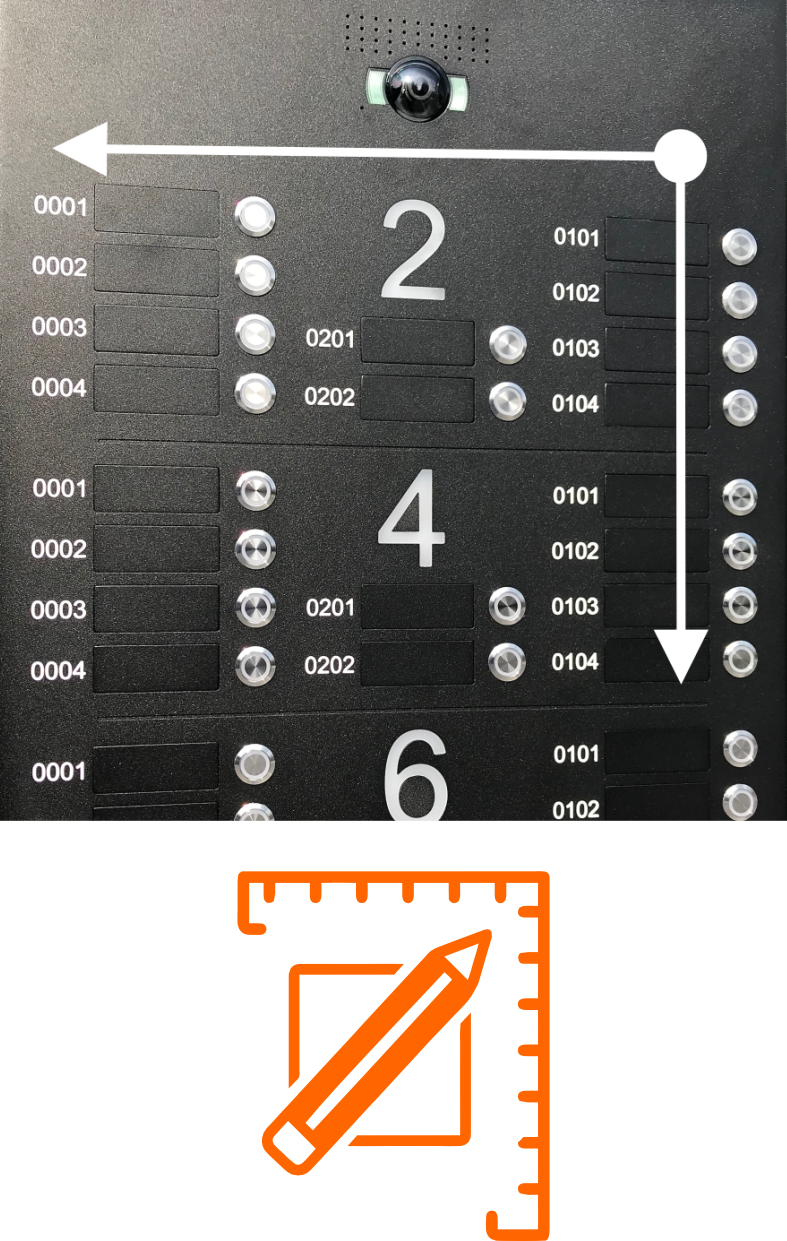Maatwerkformulier – Sfera Luna panelen voor BTicino videofonie Maatwerkformulier – Sfera Luna panelen voor BTicino videofonie