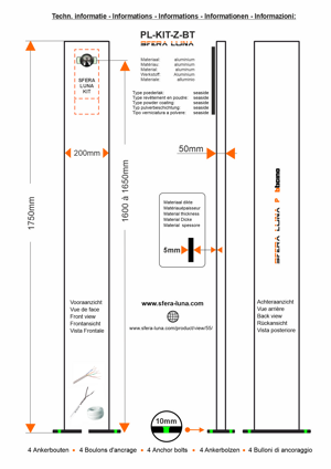 VIDEO PHONE COLUMN/communication column for Bticino SFERA LUNA KITS