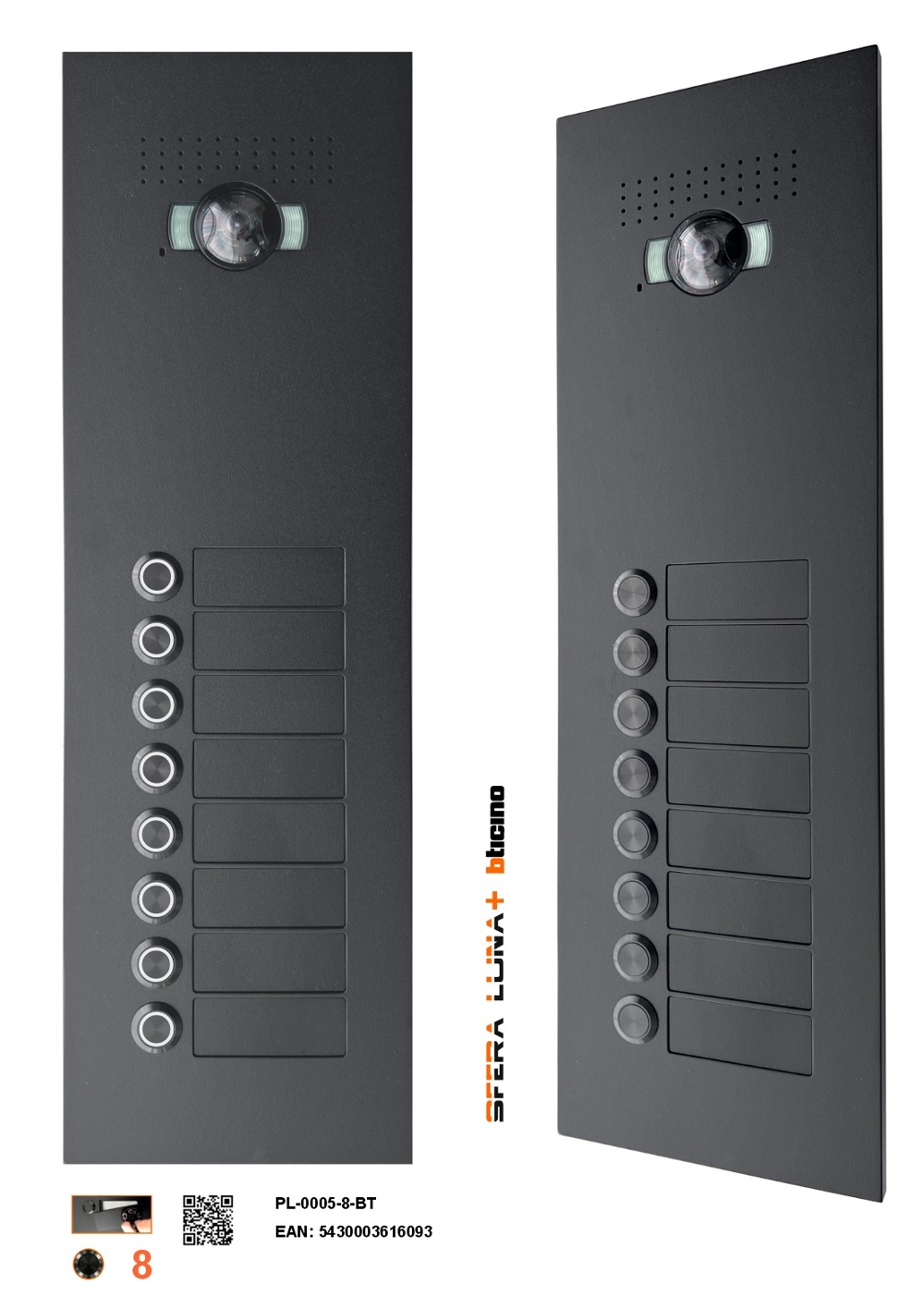 SFERA LUNA+8 Push-button Video Intercom System – High-End Bticino