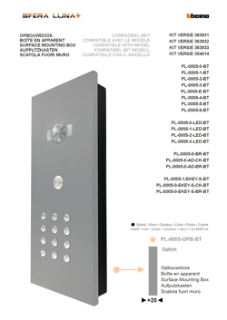 BOÎTIER EN APPARENT | SFERA LUNA | 3 MODULES | BTICINO