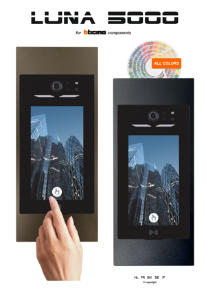 LUNA 5000 Premium Frontpaneel (voor Bticino 354000 Touchmodule)