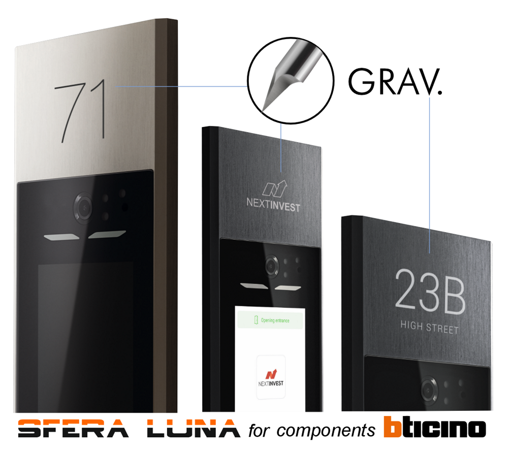 Incisione numero civico e nome – placca Linea 5000