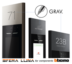 Incisione numero civico e nome – placca Linea 5000