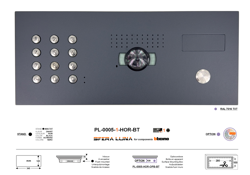 SFERA LUNA+1 HORIZONTAL CODE KEYPAD VIDEO PHONE HIGH-END BTICINO