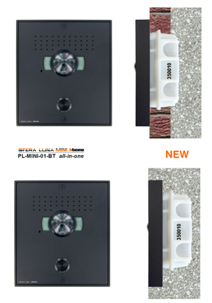 2 wires video entrance panel high-end SFERA LUNA MINI 01 Bticino 