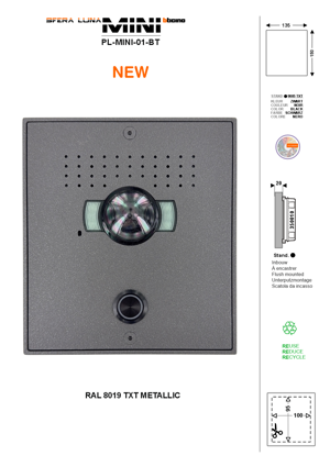 Video: High-End-Gegensprechanlage Bticino SFERA LUNA MINI 01 – Frontblende