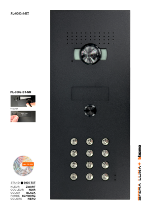 SFERA LUNA+1 druknop code klavier Video Parlofonie High-End Bticino