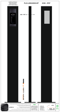 LUNA VIDÉOPHONE COLONNE/communication pour Bticino LINEA 5000 