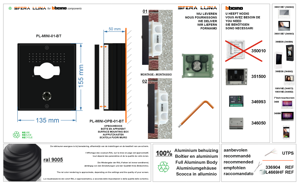 BTICINO SFERA LUNA MINI 01 HIGH-END-VIDEO-SPRECHANLAGEN 