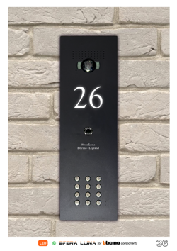 SFERA LUNA LED House Number Keypad Video Parlofonie High-End Bticino