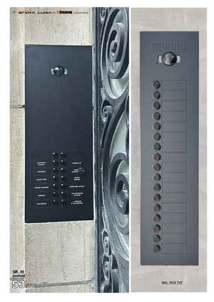 Maatwerkformulier┃Sfera Luna panelen voor BTicino videofonie