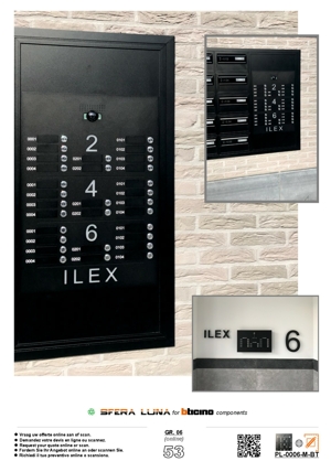 Custom order form ┃ Sfera Luna panels for BTicino video door entry