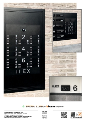 Formulaire sur mesure ┃ Panneaux Sfera Luna pour vidéophonie BTicino