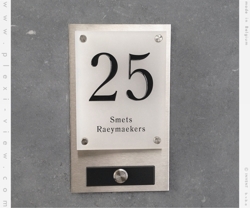 HOUSE SIGN doorbell and NAME design USMV