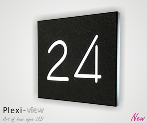 LED House Number –  Minimalist | LUMI LIGHT