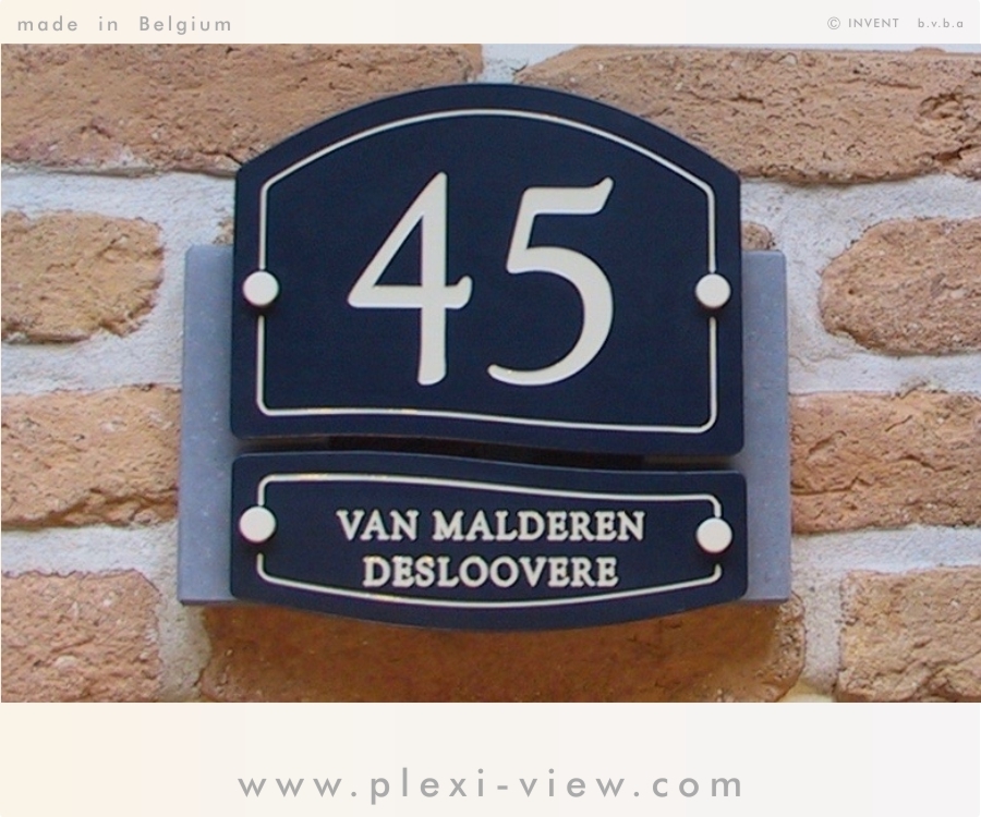 Huisnummer met naam Cottage DUO STYLE Huisnummer met naam Cottage DUO STYLE