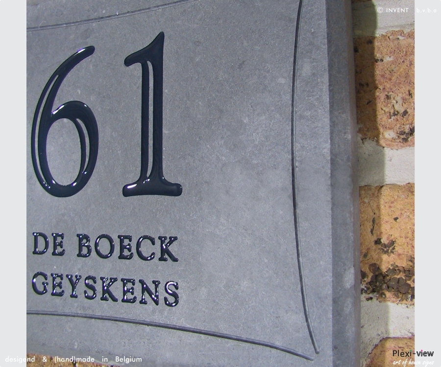 House sign Stone Style 03