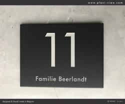 House number Aluminium USMH anti-graffiti